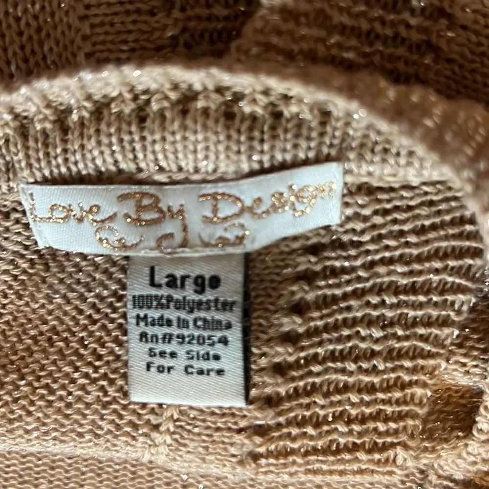 Love by Design Open Back Sparkle Sweater - Picture 7 of 7
